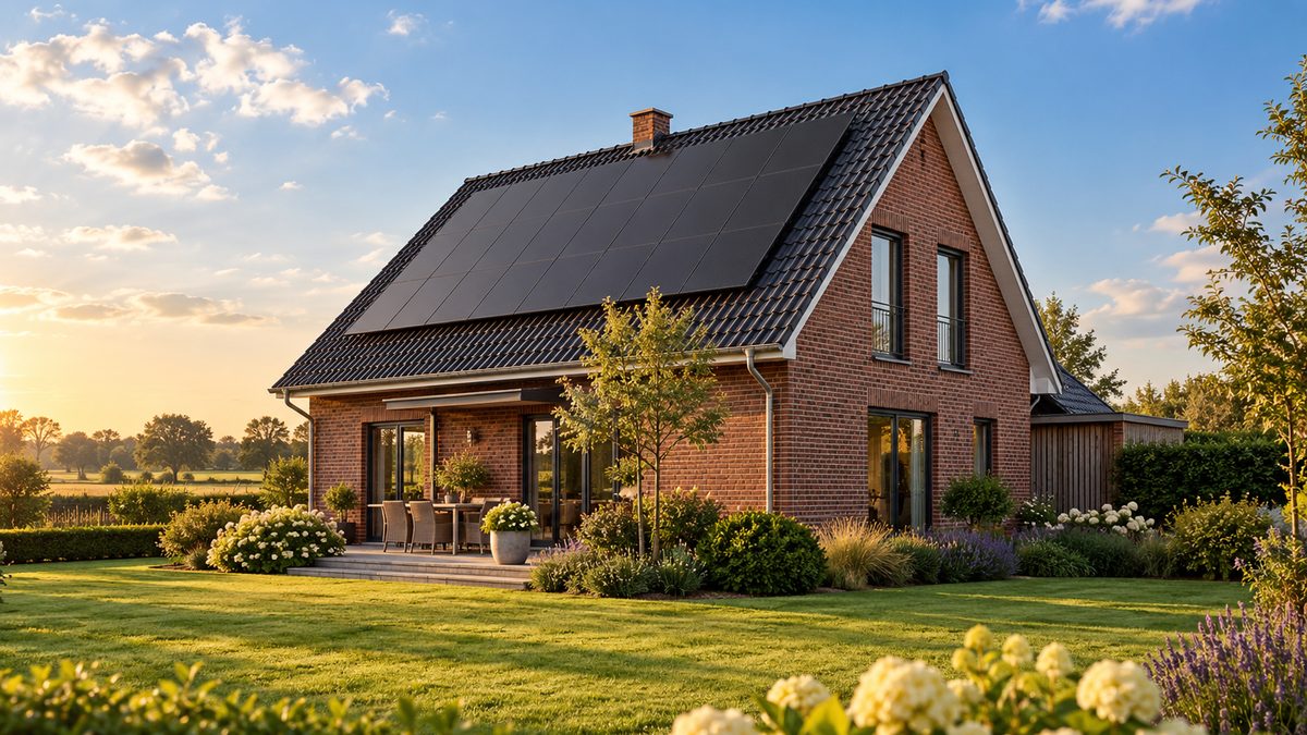 Symbolfoto zum Beitrag „Haus mit Photovoltaik verkaufen in Ahlen: Das müssen Eigentümer 2026 wissen“ – Dahrendorff Immobilien